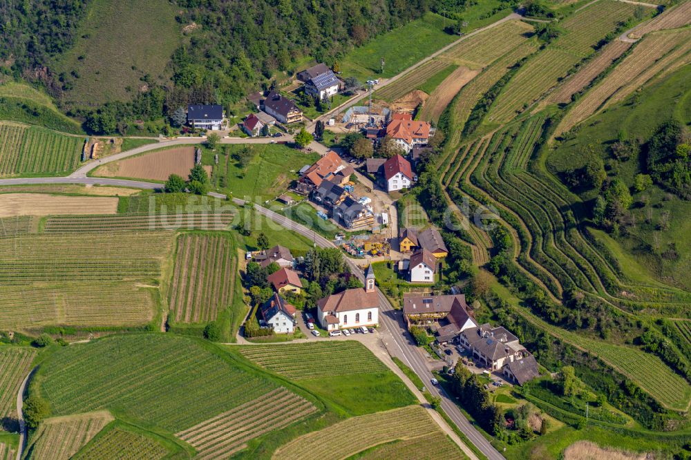 Vogtsburg im Kaiserstuhl von oben - Ortsteil Alt Vogtsburg in Vogtsburg im Kaiserstuhl im Bundesland Baden-Württemberg, Deutschland