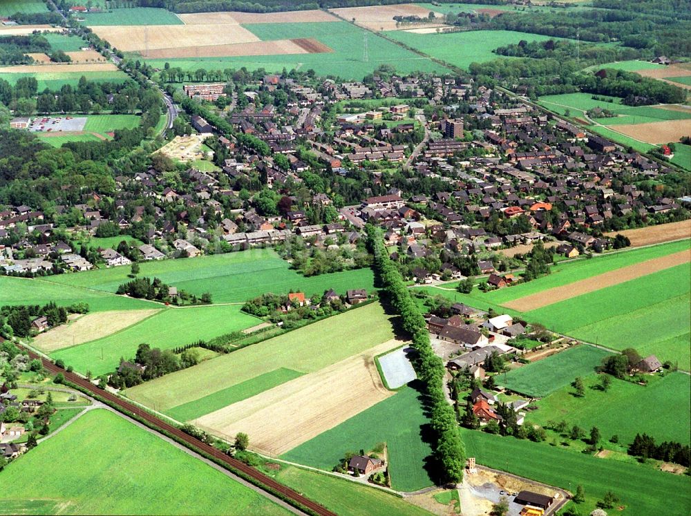 Wesel aus der Vogelperspektive: Ortsteil Blumenkamp in Wesel im Bundesland Nordrhein-Westfalen