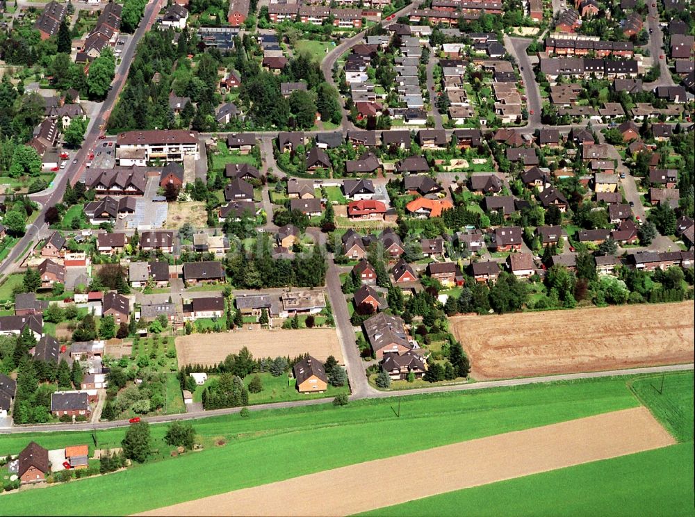 Wesel von oben - Ortsteil Blumenkamp in Wesel im Bundesland Nordrhein-Westfalen