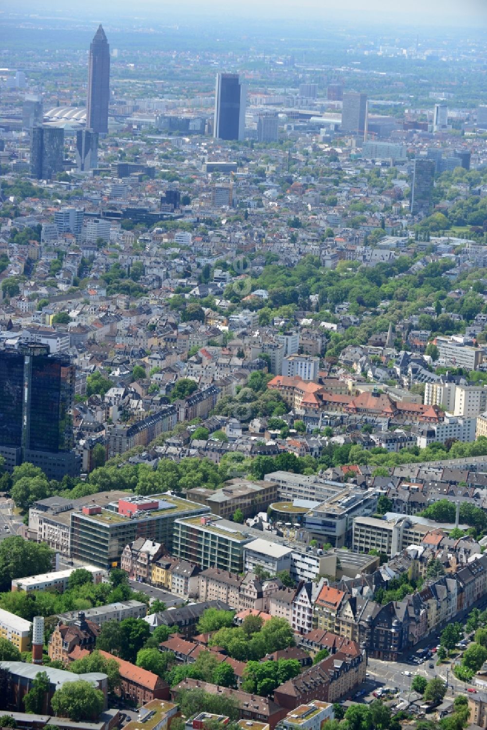 Luftaufnahme Frankfurt am Main - Ortsteil Bornheim in Frankfurt am Main im Bundesland Hessen