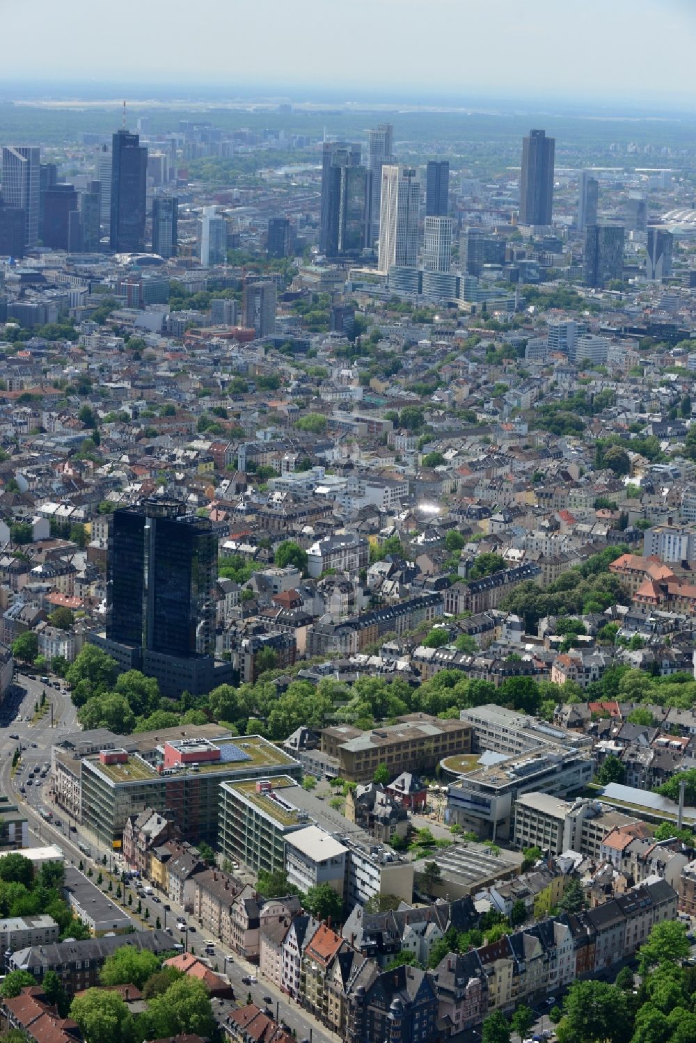 Luftaufnahme Frankfurt am Main - Ortsteil Bornheim in Frankfurt am Main im Bundesland Hessen