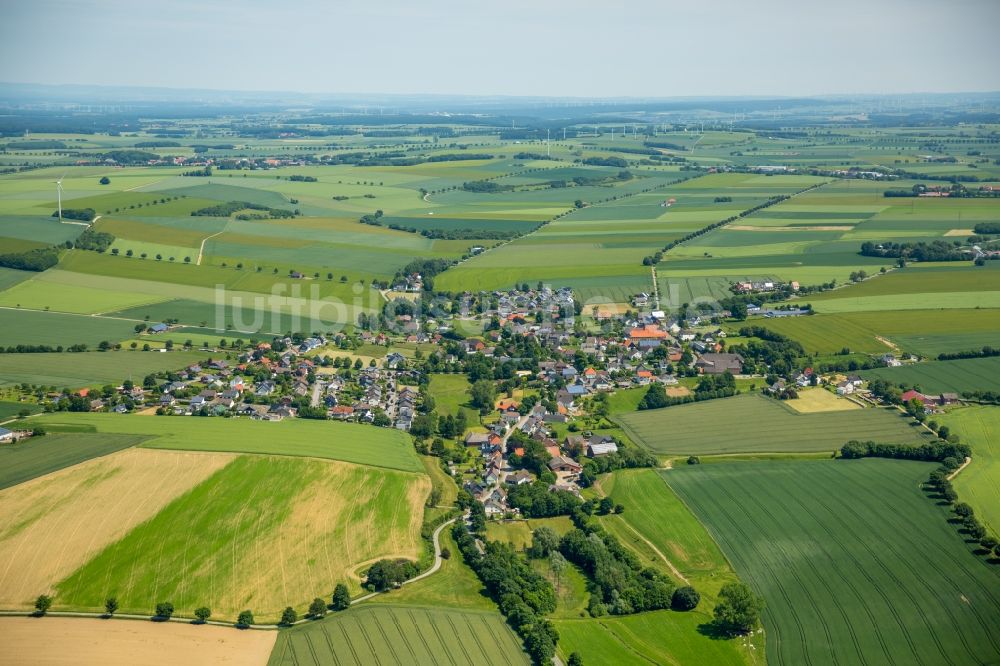 Warstein aus der Vogelperspektive: Ortsteil Drewer in Warstein im Bundesland Nordrhein-Westfalen