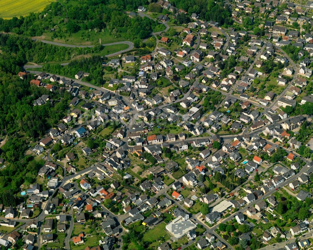 Neuwied, Feldkirchen aus der Vogelperspektive: Ortsteil Feldkirchen in Neuwied im Bundesland Rheinland-Pfalz