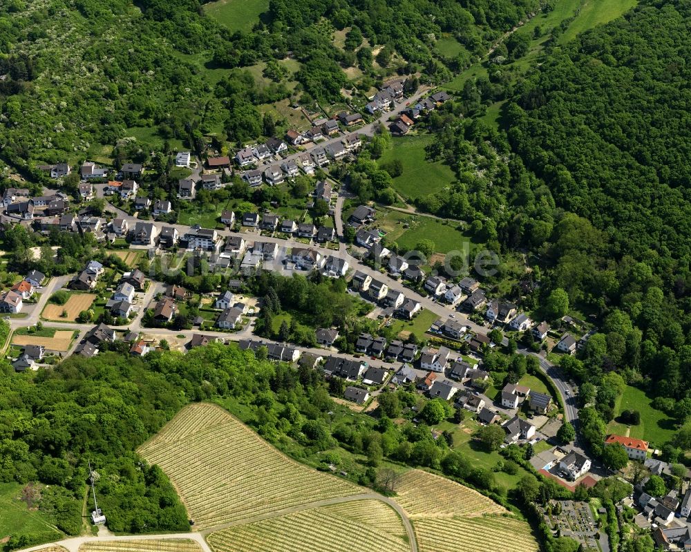 Bad Neuenahr-Ahrweiler OT Heppingen aus der Vogelperspektive: Ortsteil Heppingen in Bad Neuenahr-Ahrweiler im Bundesland Rheinland-Pfalz