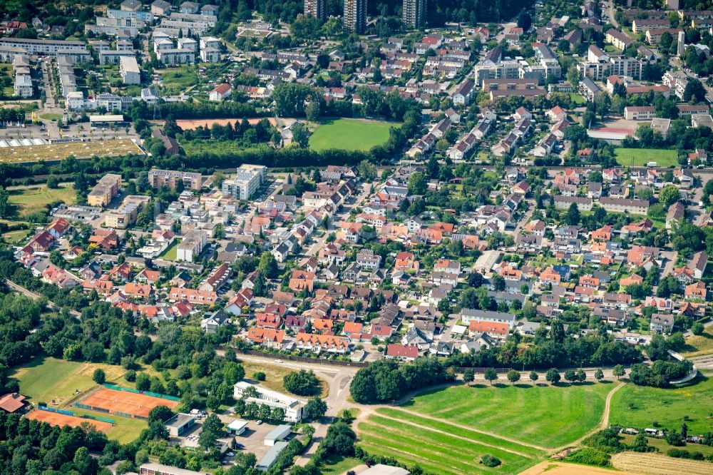 Luftaufnahme Offenburg - Ortsteil Hildbolzweier in Offenburg im Bundesland Baden-Württemberg, Deutschland