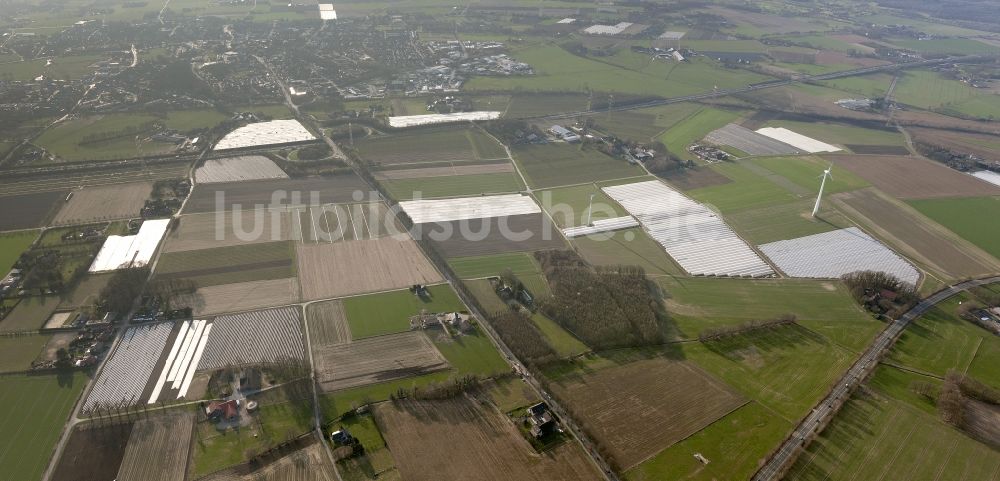 Bottrop aus der Vogelperspektive: Ortsteil Kirchhellen in Bottrop im Bundesland Nordrhein-Westfalen NRW