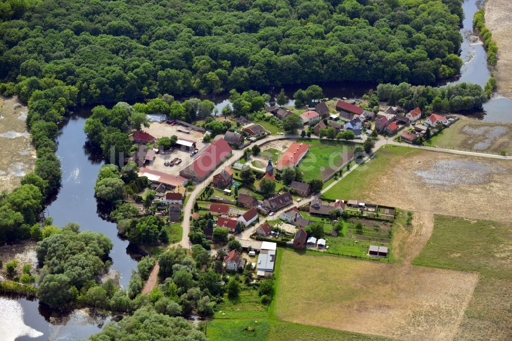 Luftaufnahme Schkopau OT Kollenbey - Ortsteil Kollenbey in Schkopau im Bundesland Sachsen-Anhalt