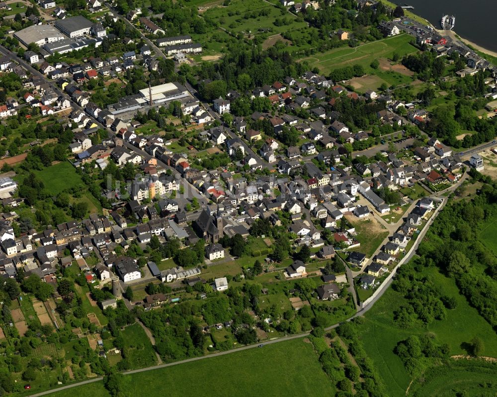 Remagen Kripp aus der Vogelperspektive: Ortsteil Kripp in Remagen im Bundesland Rheinland-Pfalz