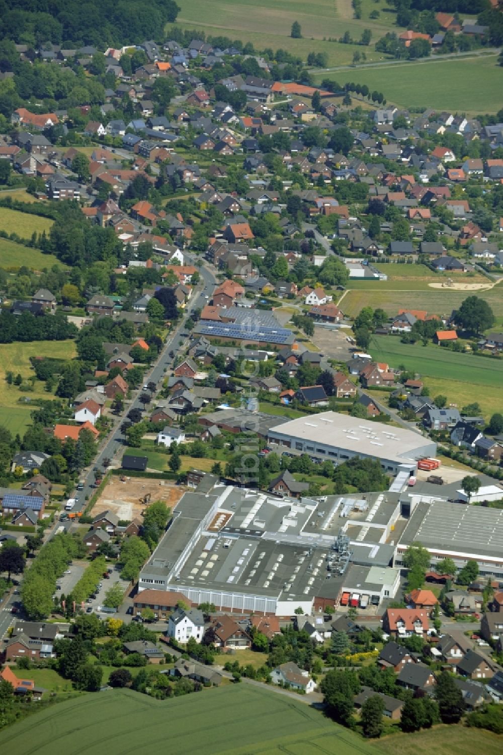 Lette, Oelde von oben - Ortsteil Lette in Oelde im Bundesland Nordrhein-Westfalen