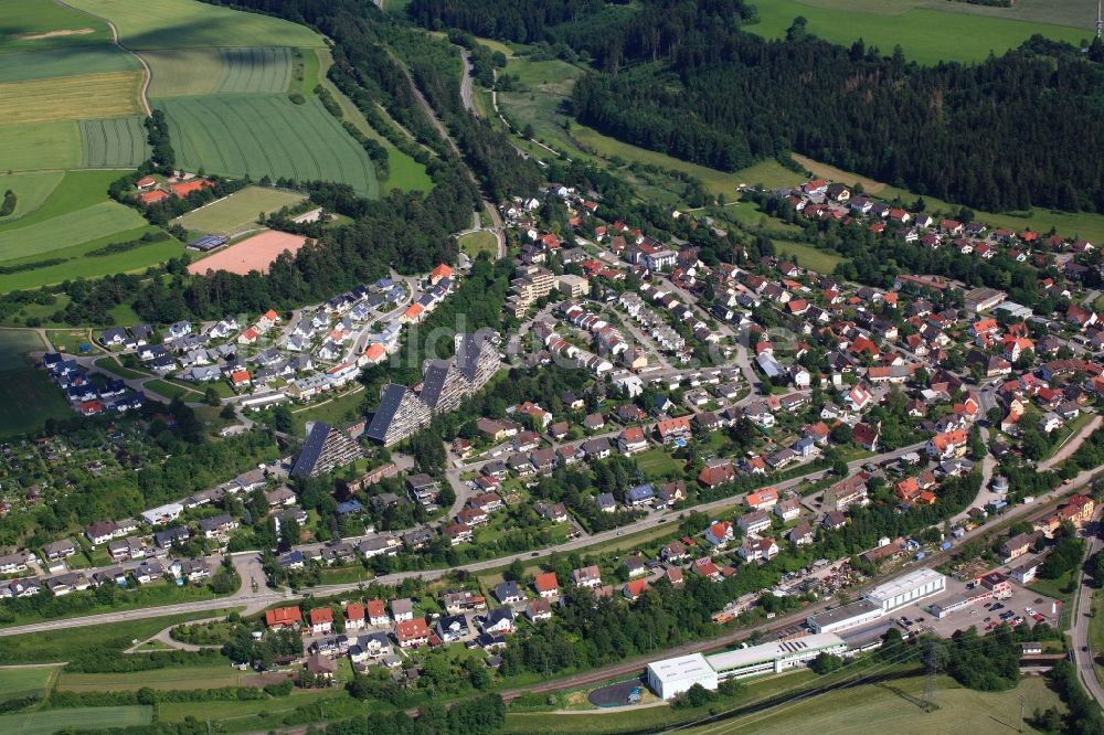 Villingen-Schwenningen von oben - Ortsteil Marbach in Villingen-Schwenningen im Bundesland Baden-Württemberg