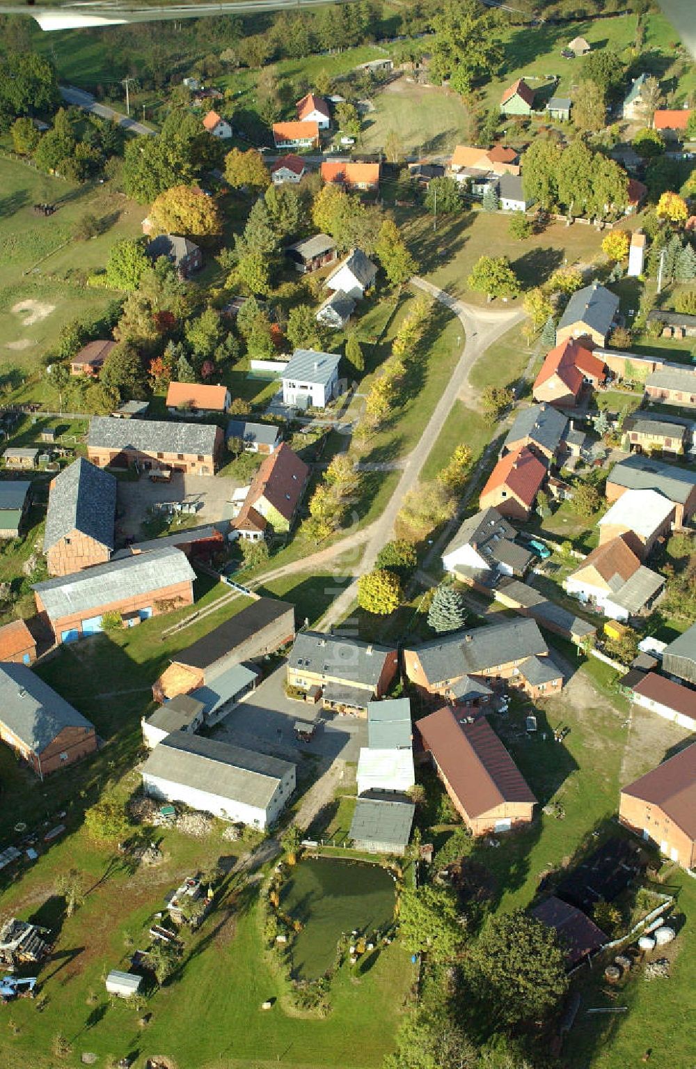 Luftaufnahme Nausdorf / Lenzen - Ortsteil Nausdorf der Gemeinde Lenzen