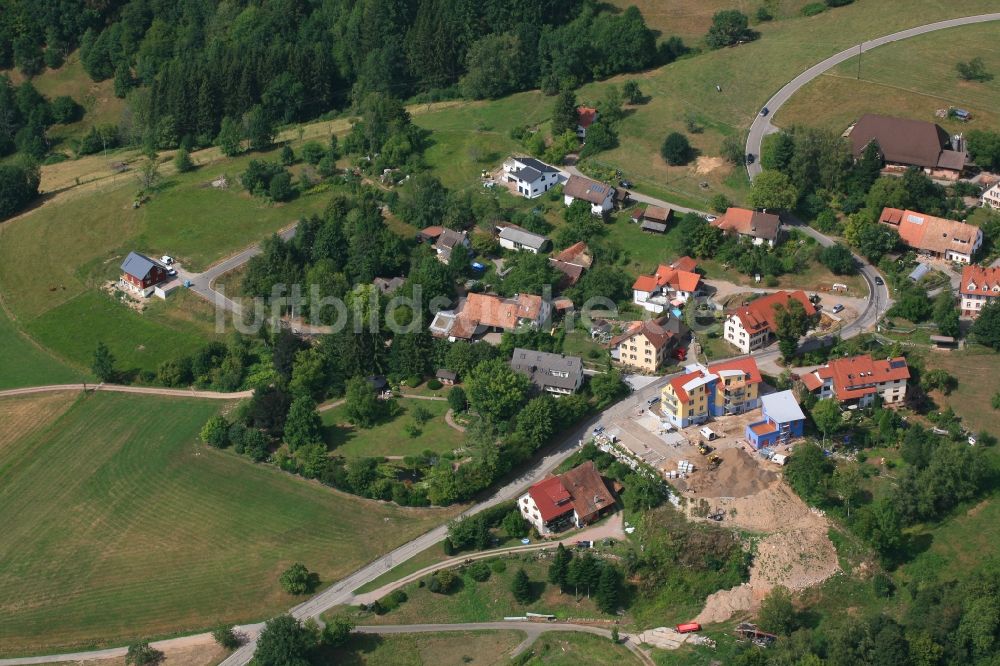 Luftbild Schopfheim - Ortsteil Raitbach mit Neubaugebiet Weidacker in Schopfheim im Bundesland Baden-Württemberg, Deutschland