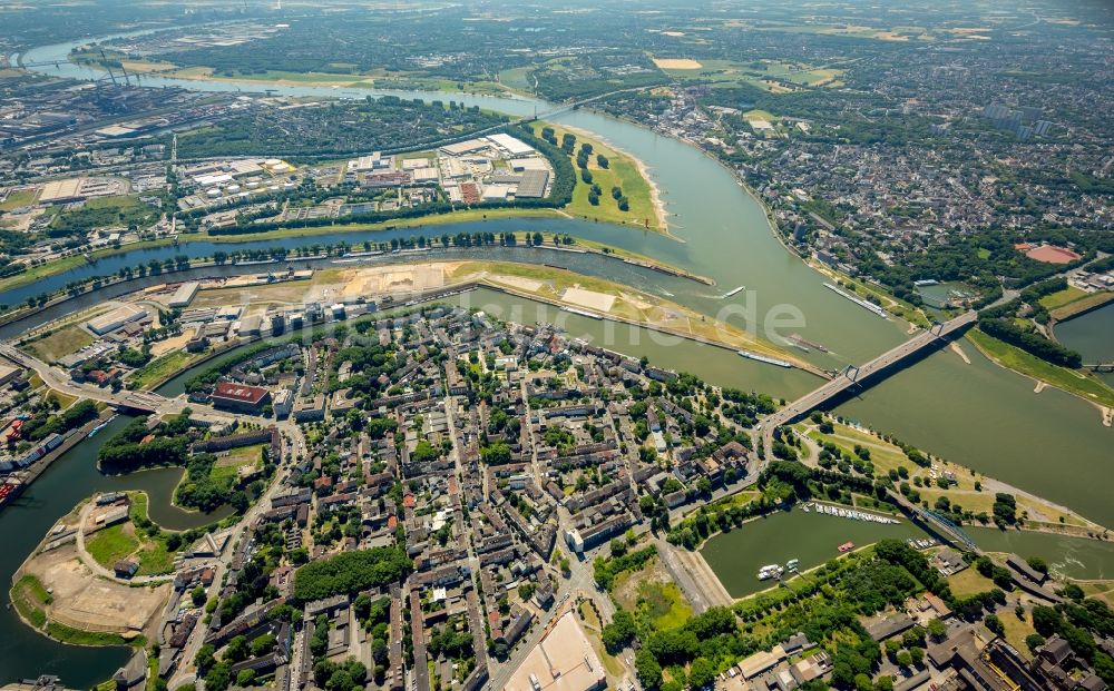 Luftbild Duisburg - Ortsteil Ruhrort-Baerl in Duisburg im Bundesland Nordrhein-Westfalen, Deutschland