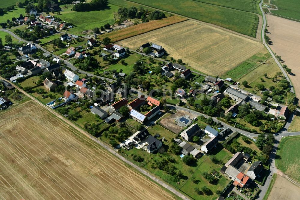 Frohburg aus der Vogelperspektive: Ortsteil Trebishain im Norden von Frohburg im Bundesland Sachsen