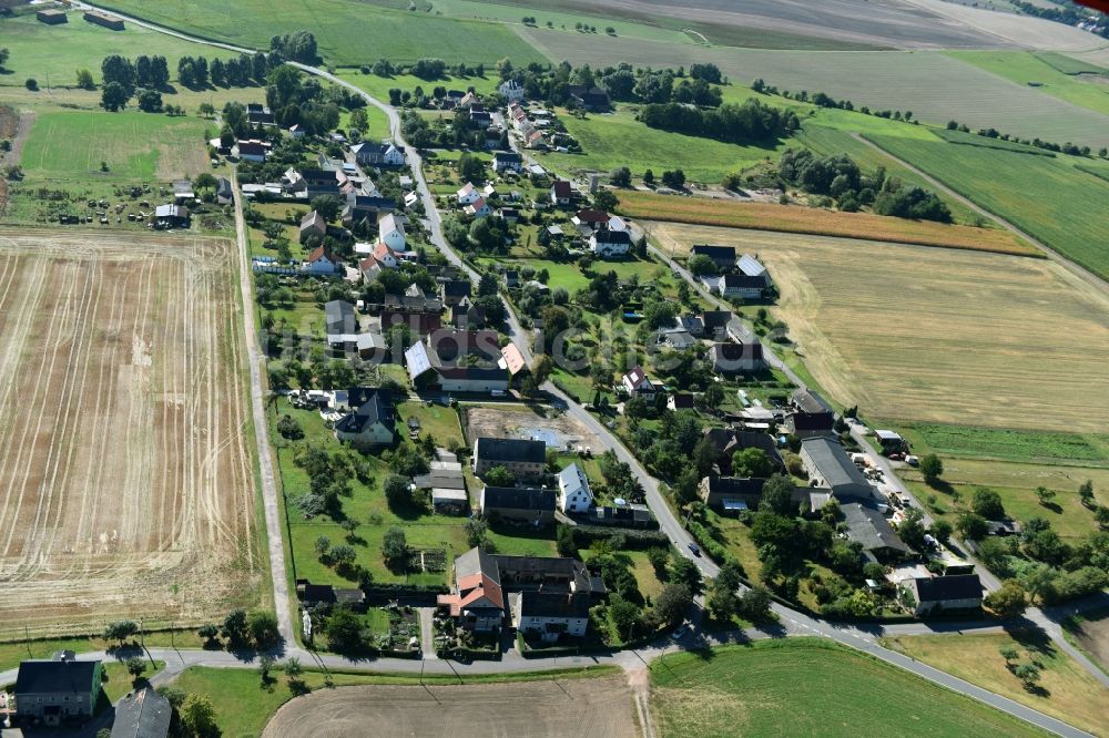 Luftbild Frohburg - Ortsteil Trebishain im Norden von Frohburg im Bundesland Sachsen