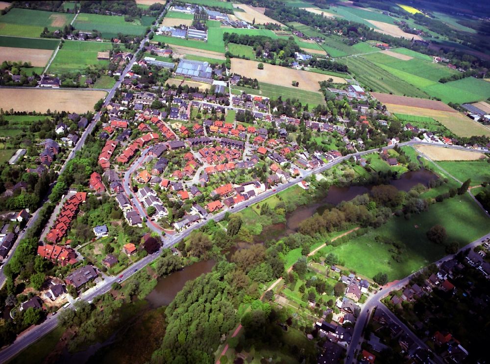 Verberg, Krefeld aus der Vogelperspektive: Ortsteil von in Verberg, Krefeld im Bundesland Nordrhein-Westfalen