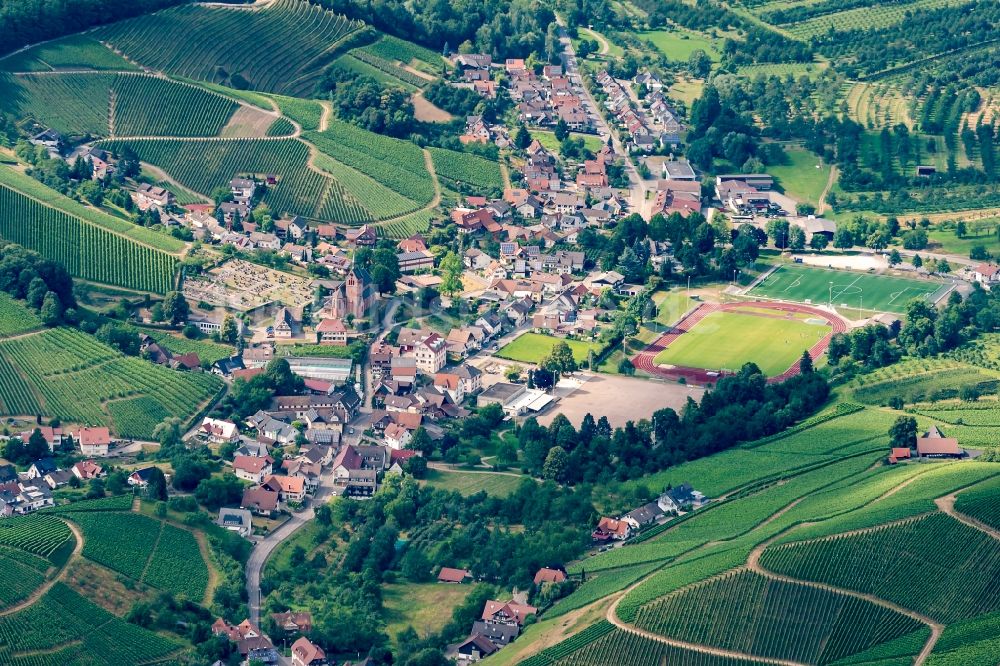 Luftaufnahme Kappelrodeck - Ortsteil Waldulm in Kappelrodeck im Bundesland Baden-Württemberg, Deutschland