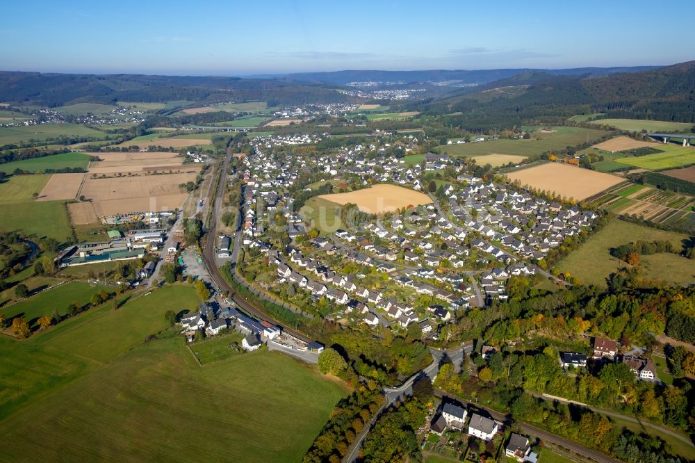 Luftaufnahme Meschede - Ortsteil Wennemen in Meschede im Bundesland Nordrhein-Westfalen