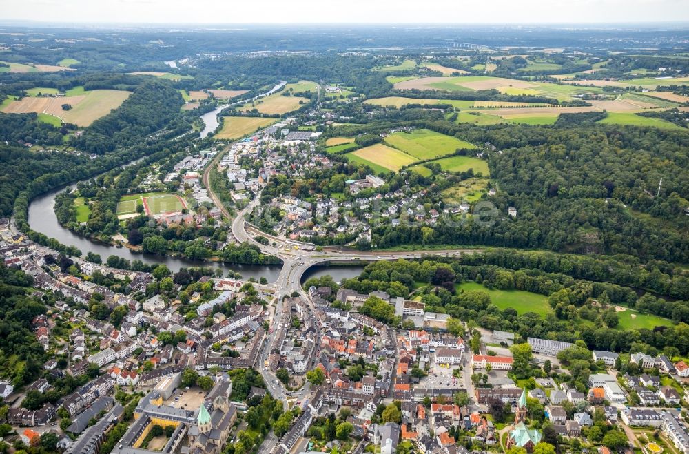 Luftbild Essen - Ortsteil Werden in Essen im Bundesland Nordrhein-Westfalen - NRW, Deutschland