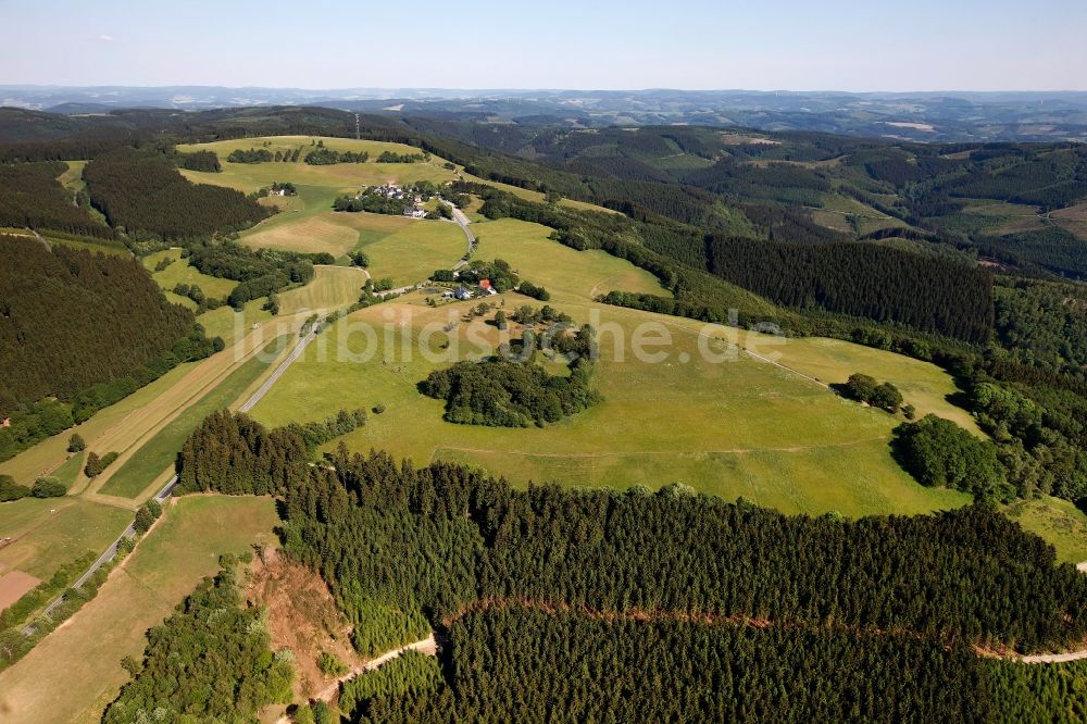 Sundern OT Wildewiese aus der Vogelperspektive: Ortsteil Wildewiese in Sundern im Bundesland Nordhrein-Westfalen