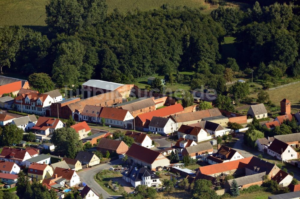 Luftbild Möckern OT Zeddenick - Ortsteil Zeddenick in Möckern im Bundesland Sachsen-Anhalt