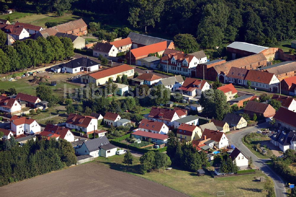 Luftbild Möckern OT Zeddenick - Ortsteil Zeddenick in Möckern im Bundesland Sachsen-Anhalt