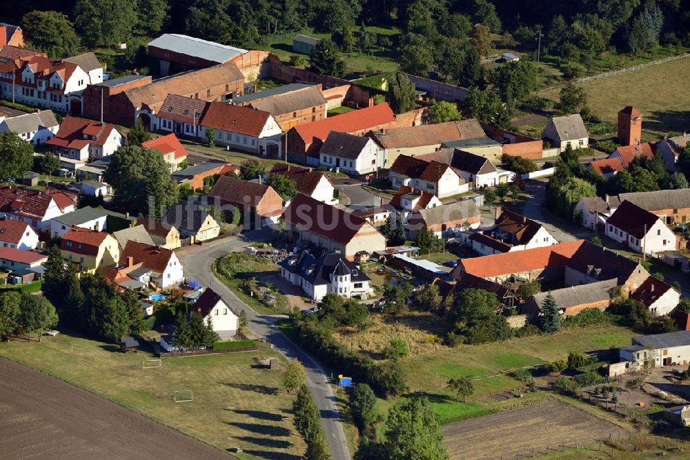 Luftaufnahme Möckern OT Zeddenick - Ortsteil Zeddenick in Möckern im Bundesland Sachsen-Anhalt