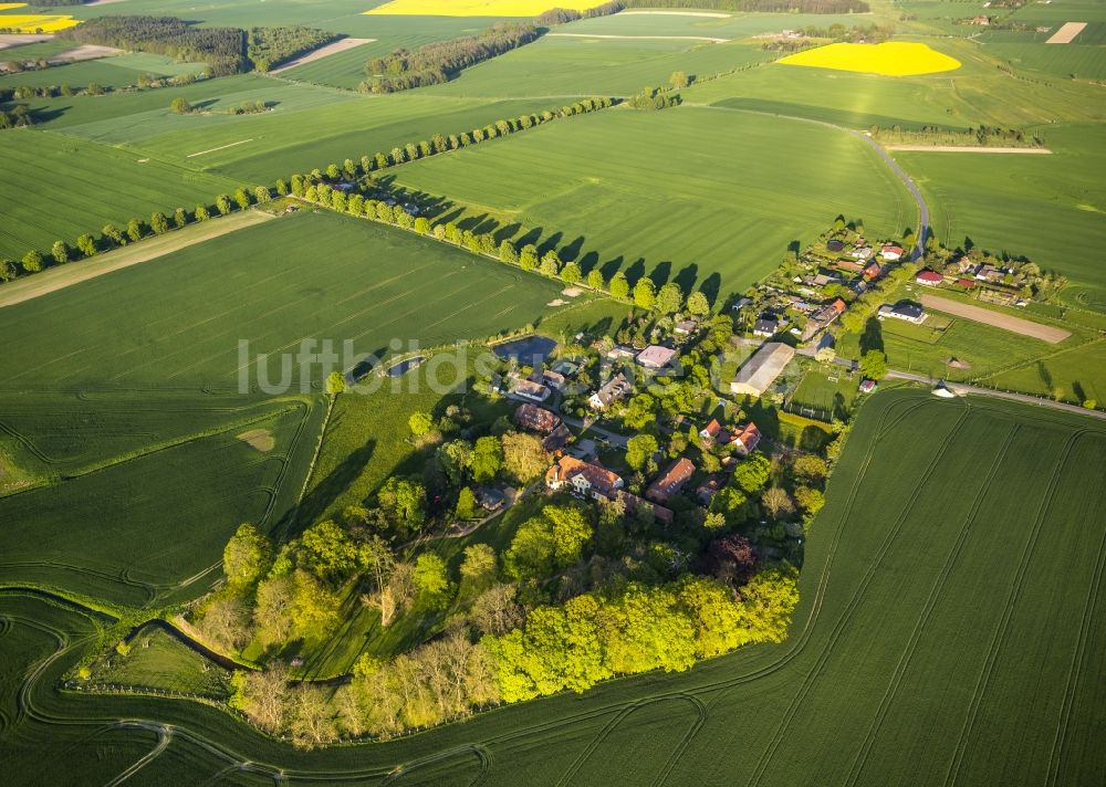 Luftbild Vipperow OT Solzow - Ortsteilanscht von Solzow in Vipperow im Bundesland Mecklenburg-Vorpommern