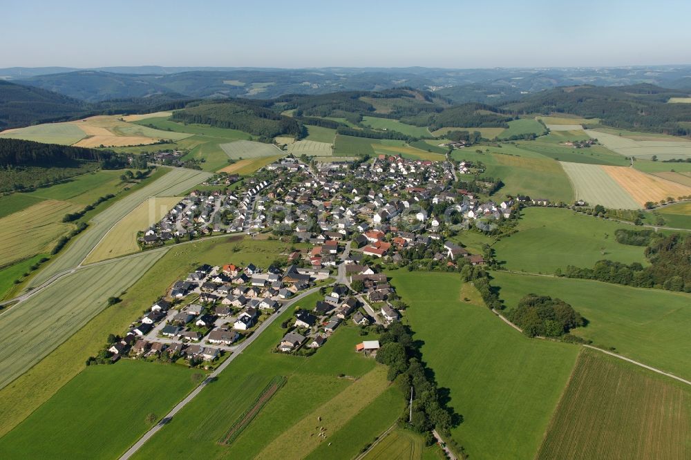 Neuenrade von oben - Ortsteilansicht von Affeln in Neuenrade im Bundesland Nordrhein-Westfalen