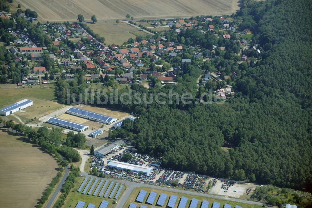 Luftaufnahme Rietz-Neuendorf - Ortsteilansicht von Alt-Golm im Norden der Gemeinde Rietz-Neuendorf im Bundesland Brandenburg