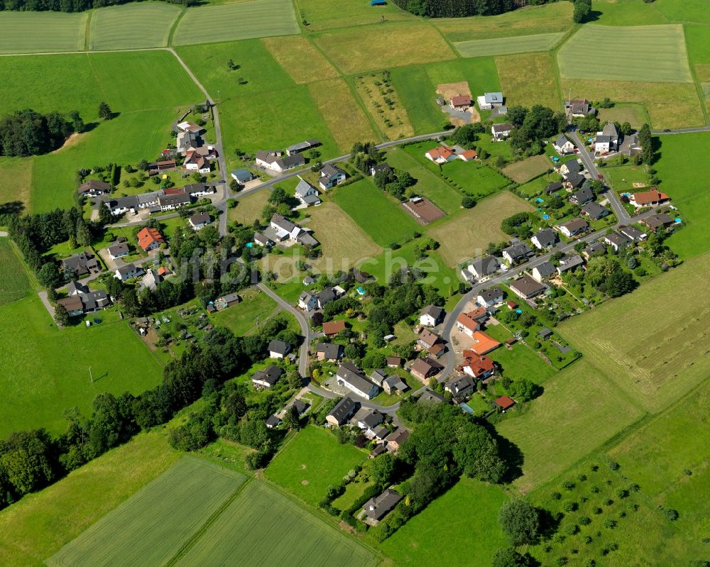 Asbach von oben - Ortsteilansicht von Altenhofen in der Ortsgemeinde Asbach im Bundesland Rheinland-Pfalz