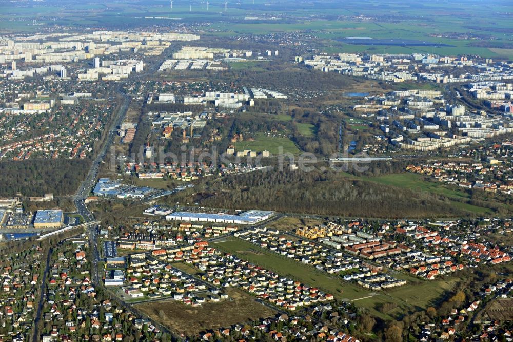 Berlin OT Biesdorf von oben - Ortsteilansicht von Biesdorf in Berlin