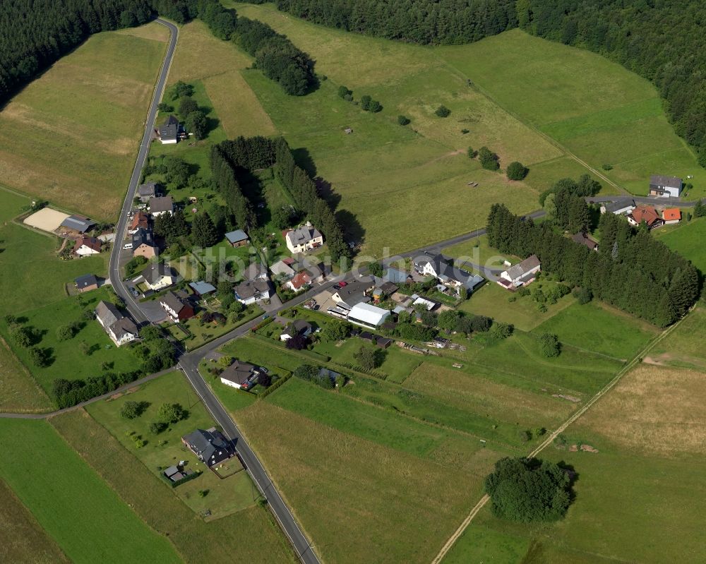 Luftaufnahme Steinebach - Ortsteilansicht von Biesenstück in Steinebach im Bundesland Rheinland-Pfalz