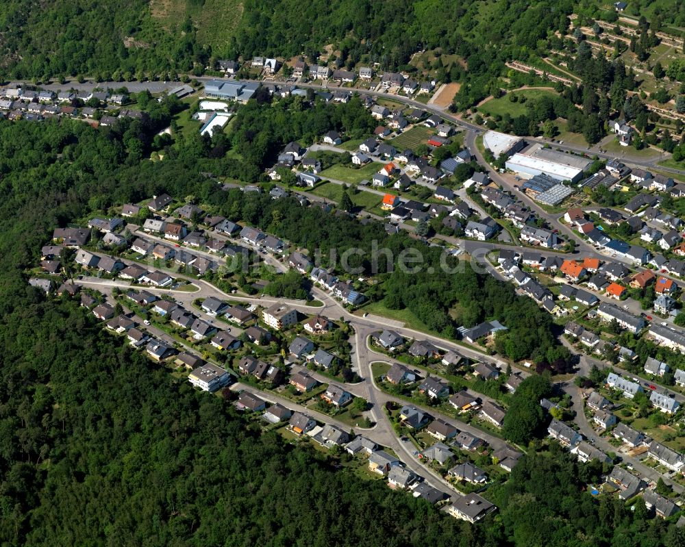 Luftbild Boppard - Ortsteilansicht von Buchenau in Boppard im Bundesland Rheinland-Pfalz