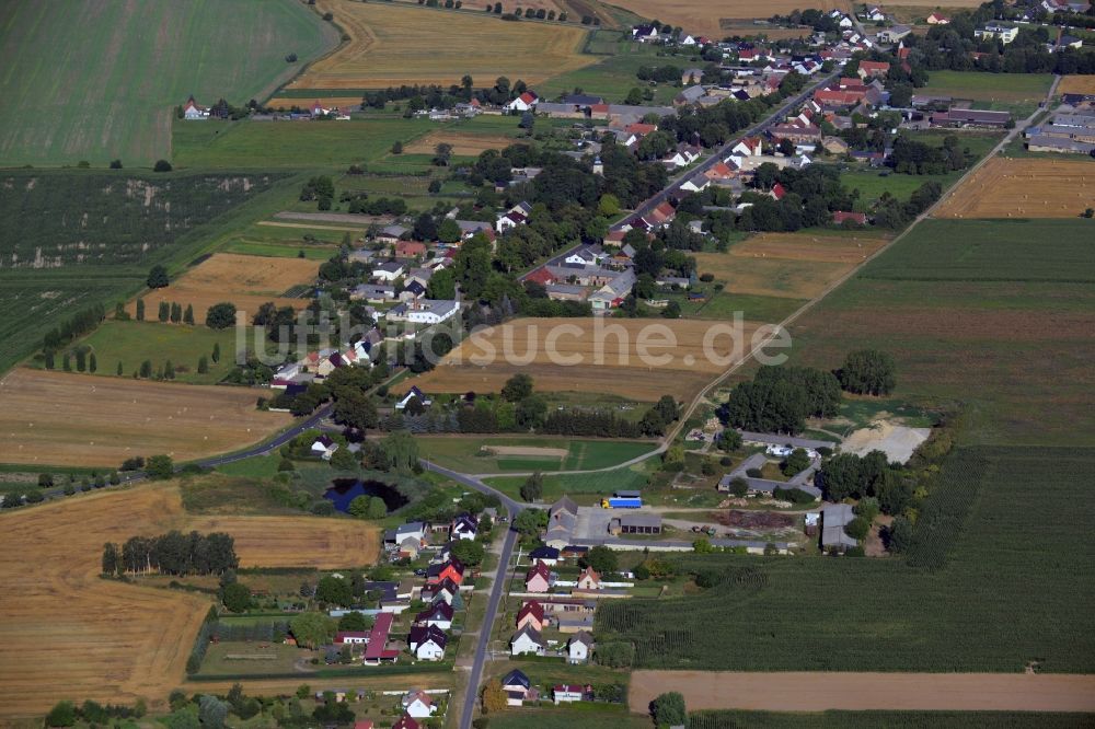 Zehdenick aus der Vogelperspektive: Ortsteilansicht des Dorfes Mildenberg in Zehdenick im Bundesland Brandenburg