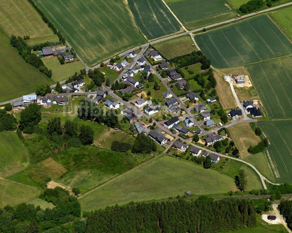 Luftaufnahme Braunshorn - Ortsteilansicht von Dudenroth im Osten der Ortsgemeinde Braunshorn im Bundesland Rheinland-Pfalz