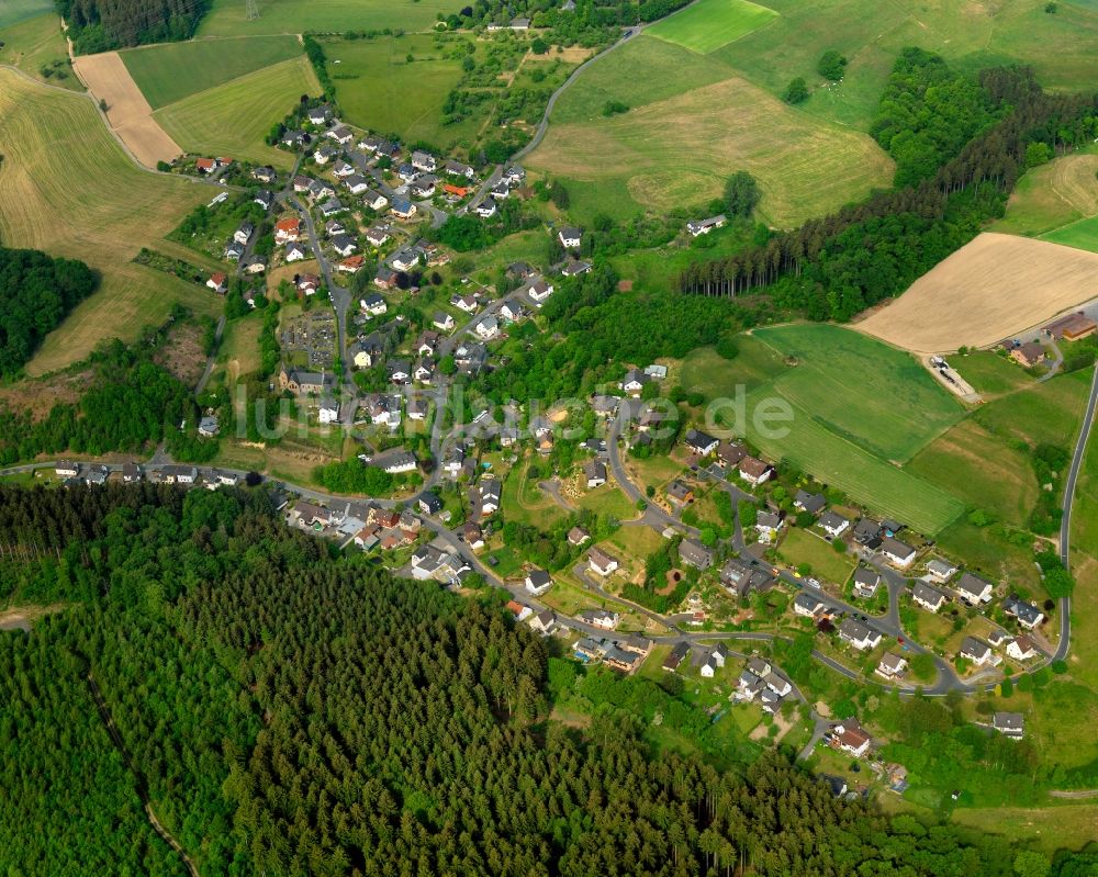 Luftaufnahme Katzwinkel (Sieg) - Ortsteilansicht von Elkhausen in Katzwinkel im Bundesland Rheinland-Pfalz