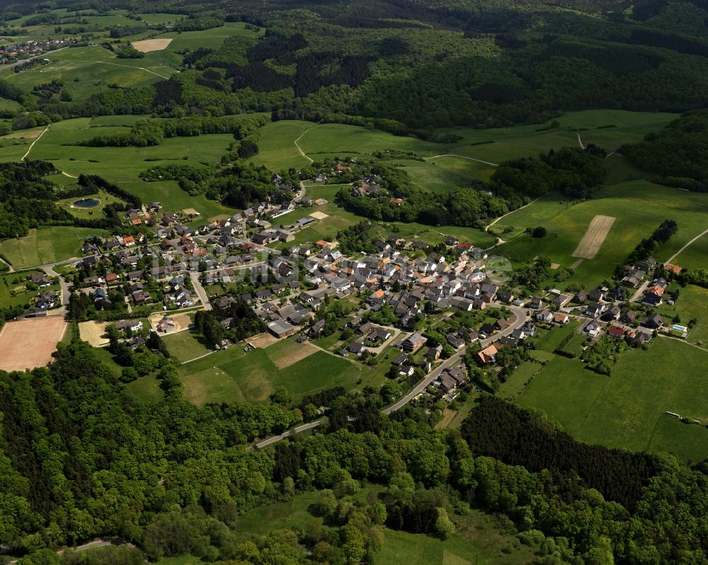 Berg von oben - Ortsteilansicht von Freisheim in der Ortsgemeinde Berg im Bundesland Rheinland-Pfalz