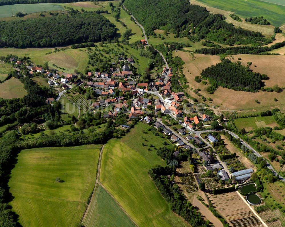 Becherbach aus der Vogelperspektive: Ortsteilansicht von Gangloff in der Ortsgemeinde Becherbach im Bundesland Rheinland-Pfalz