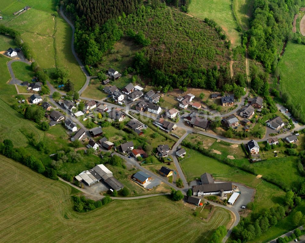 Friesenhagen von oben - Ortsteilansicht von Gerndorf in Friesenhagen im Bundesland Rheinland-Pfalz