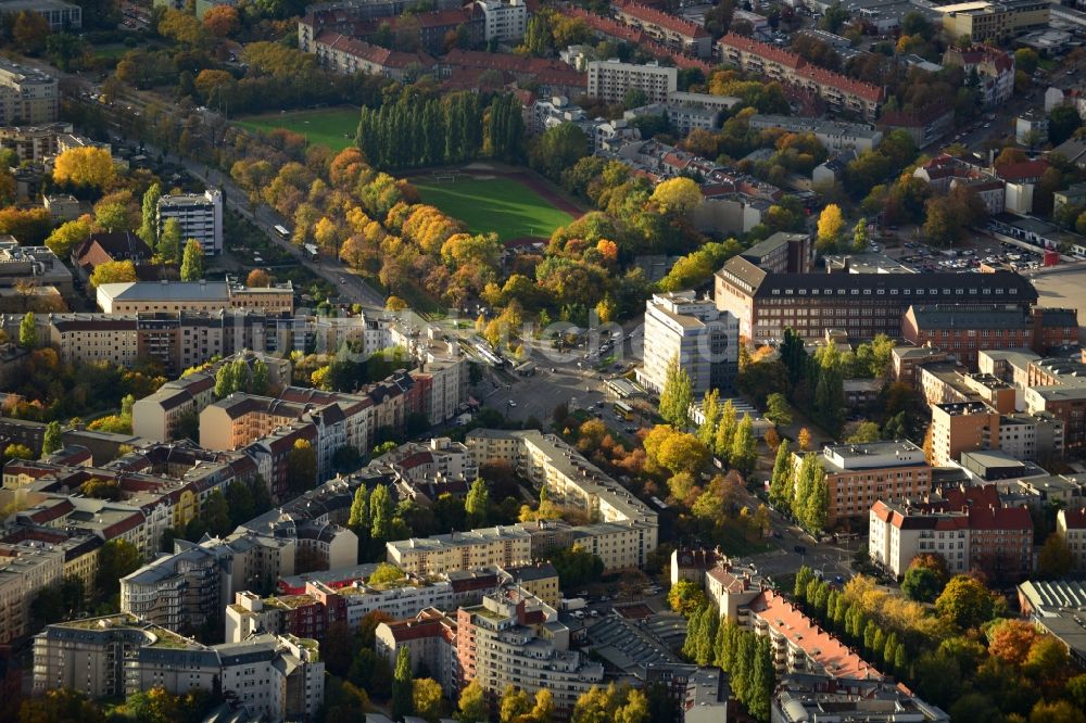 Luftbild Berlin OT Gesundbrunnen - Ortsteilansicht von Gesundbrunnen in Berlin