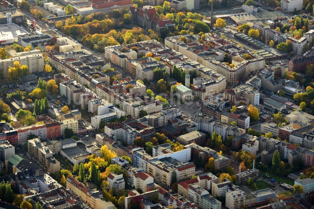 Luftaufnahme Berlin OT Gesundbrunnen - Ortsteilansicht von Gesundbrunnen in Berlin