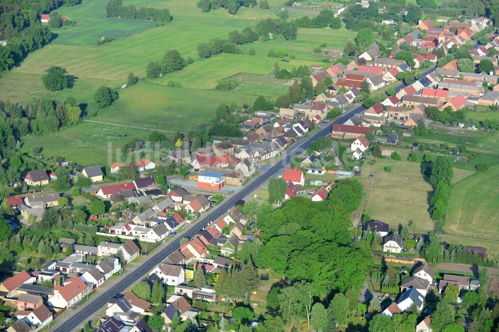 Luftbild Löwenberger Land - Ortsteilansicht von Grieben in der Gemeinde Löwenberger Land im Bundesland Brandenburg