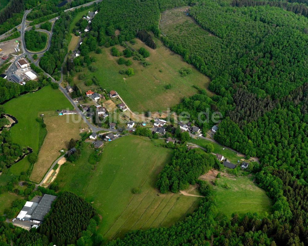 Neuwied aus der Vogelperspektive: Ortsteilansicht von Hahnhof in Neuwied im Bundesland Rheinland-Pfalz