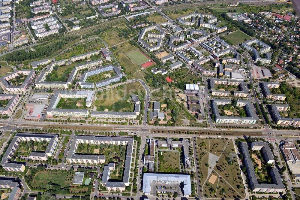 Luftbild Berlin OT Hellersdorf - Ortsteilansicht von Hellersdorf in Berlin