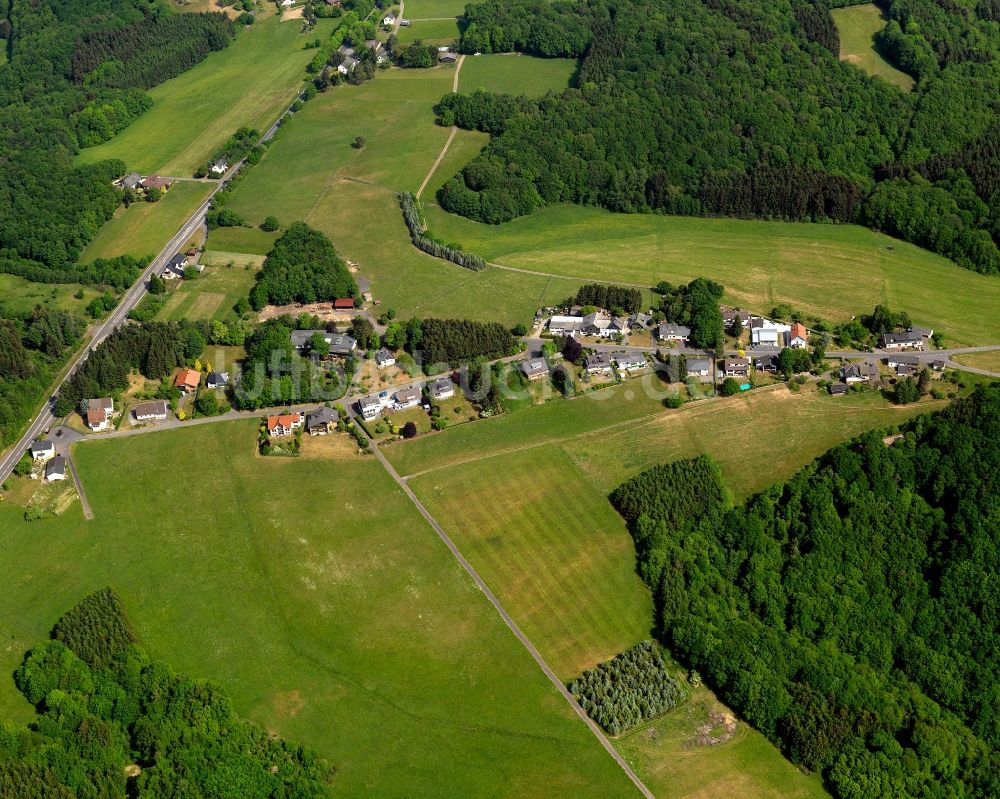 Helmeroth aus der Vogelperspektive: Ortsteilansicht der Helmerother Höhe in Helmeroth im Bundesland Rheinland-Pfalz