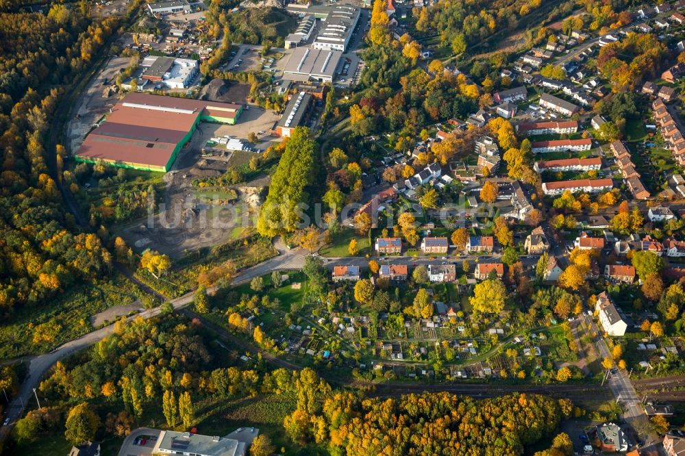 Brauck von oben - Ortsteilansicht des herbstlichen Brauck im Bundesland Nordrhein-Westfalen