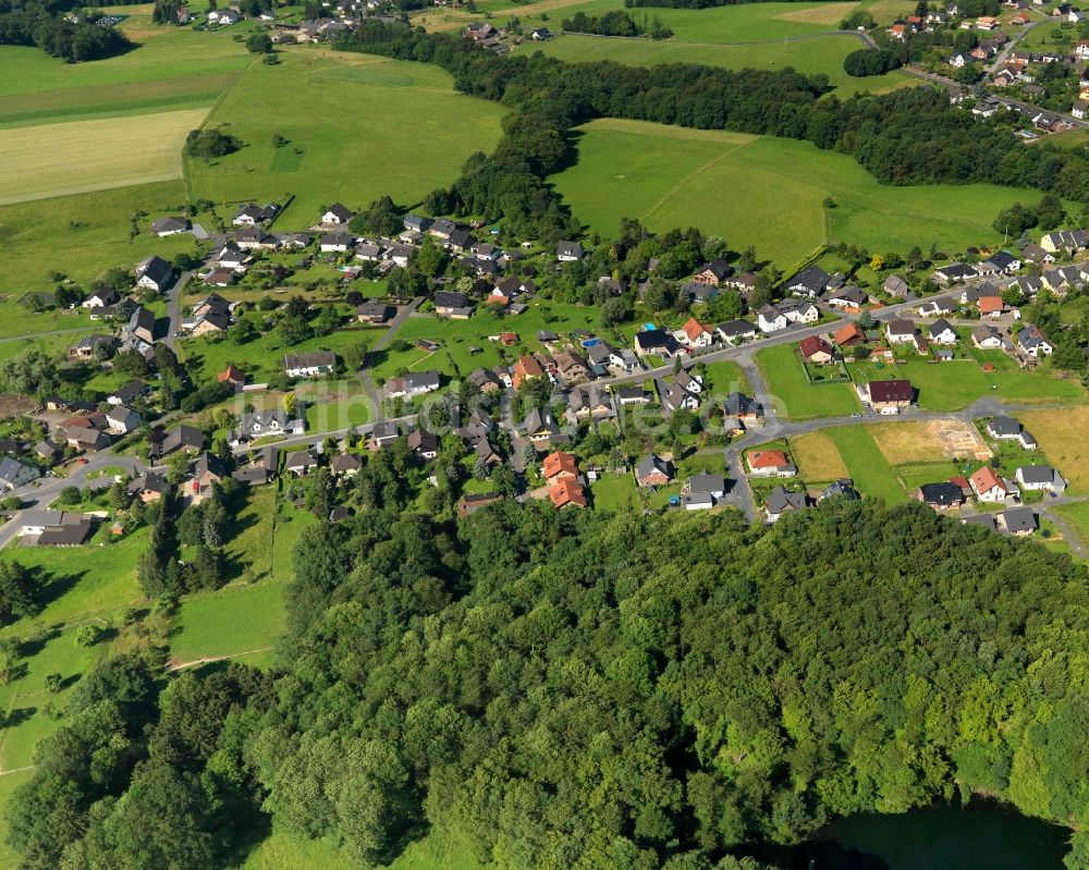 Luftaufnahme Buchholz - Ortsteilansicht von Jungeroth in der Ortsgemeinde Buchholz (Westerwald) im Bundesland Rheinland-Pfalz