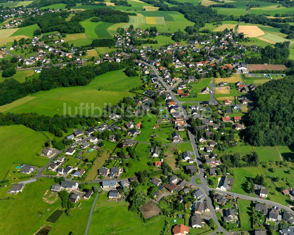 Buchholz aus der Vogelperspektive: Ortsteilansicht von Jungeroth in der Ortsgemeinde Buchholz (Westerwald) im Bundesland Rheinland-Pfalz