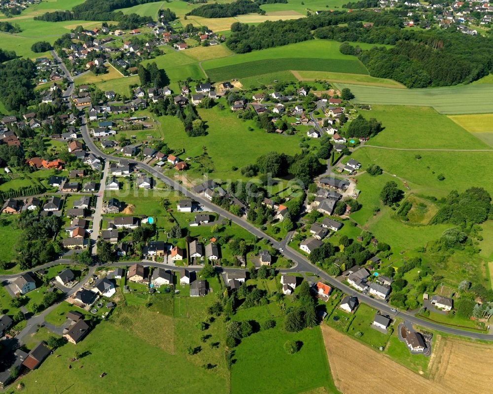 Buchholz aus der Vogelperspektive: Ortsteilansicht von Kölsch-Büllesbach in der Ortsgemeinde Buchholz (Westerwald) im Bundesland Rheinland-Pfalz